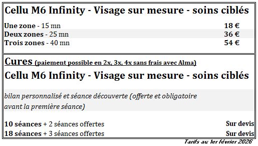 Tarifs LPG Visage février 2026